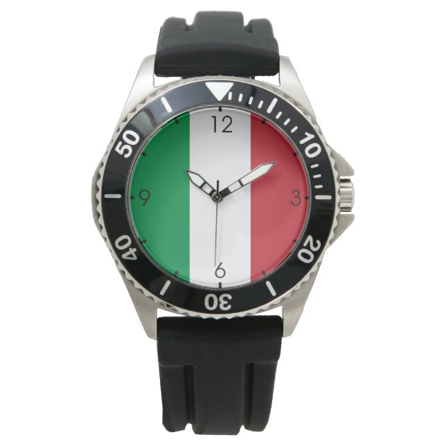 Reloj De Pulsera Bandera de Italia (Anverso)
