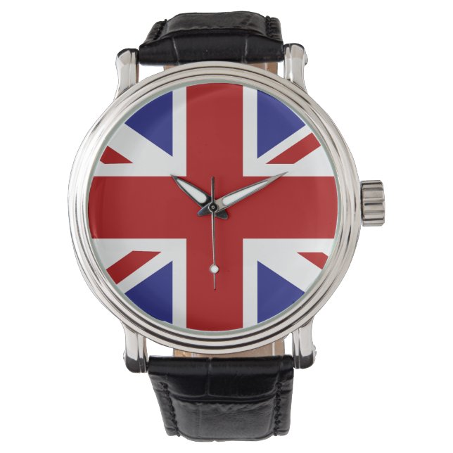 Reloj De Pulsera Bandera de jack de unión de PixDezines (Anverso)