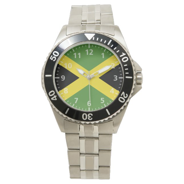 Reloj De Pulsera Bandera de Jamaica (Anverso)