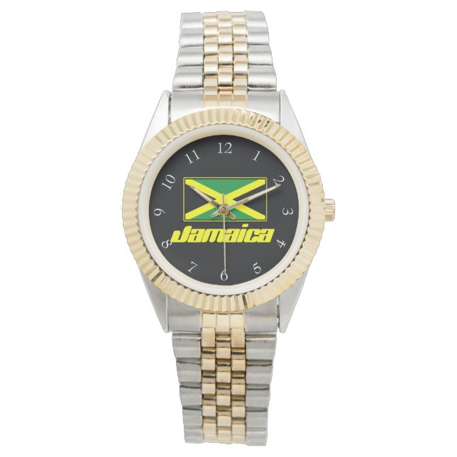 Reloj De Pulsera Bandera de Jamaica (Anverso)