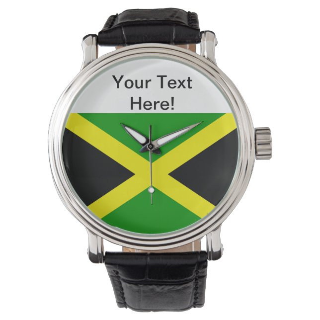 Reloj De Pulsera Bandera de Jamaica (Anverso)