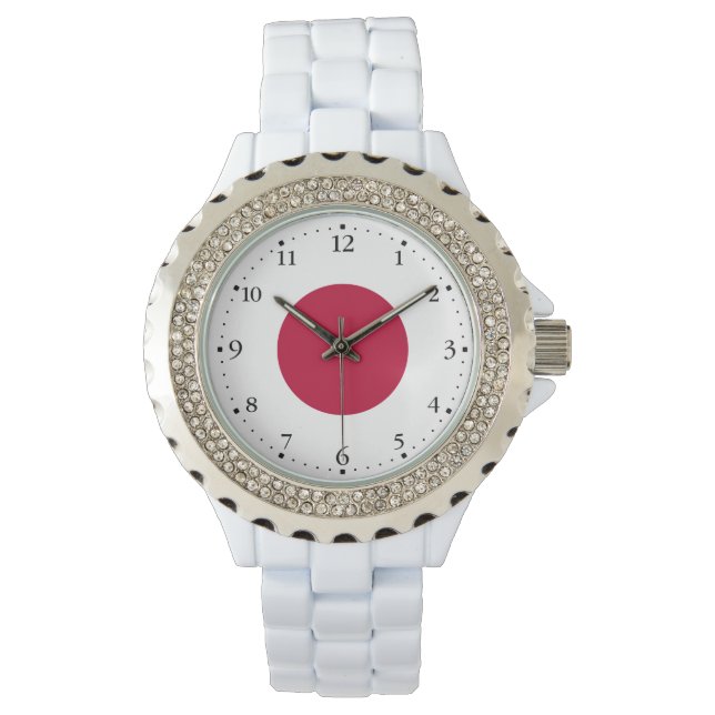 Reloj De Pulsera Bandera de Japón (Anverso)