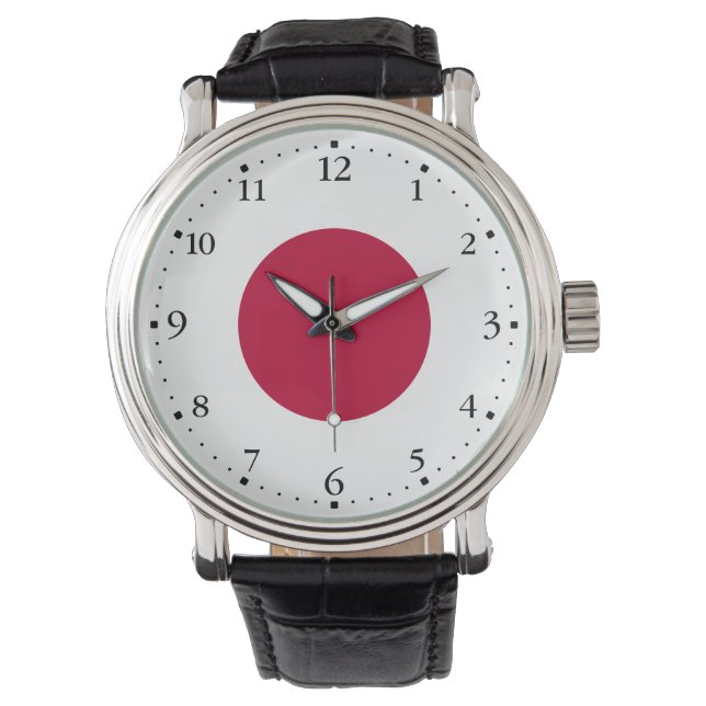 Reloj De Pulsera Bandera de Japón (Anverso)