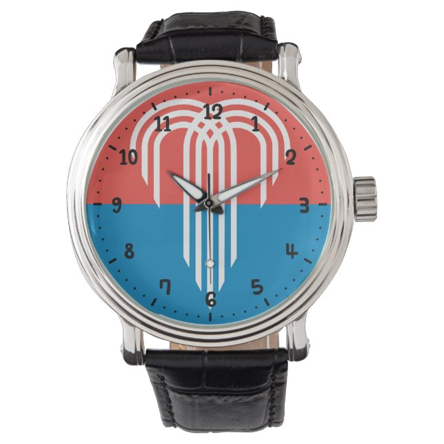 Reloj De Pulsera Bandera de Kansas City, Misuri (Anverso)