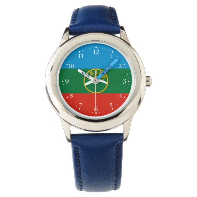 Reloj De Pulsera Bandera de Karachay Cherkessia (Anverso)