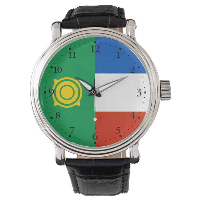 Reloj De Pulsera Bandera de Khakasia (Anverso)