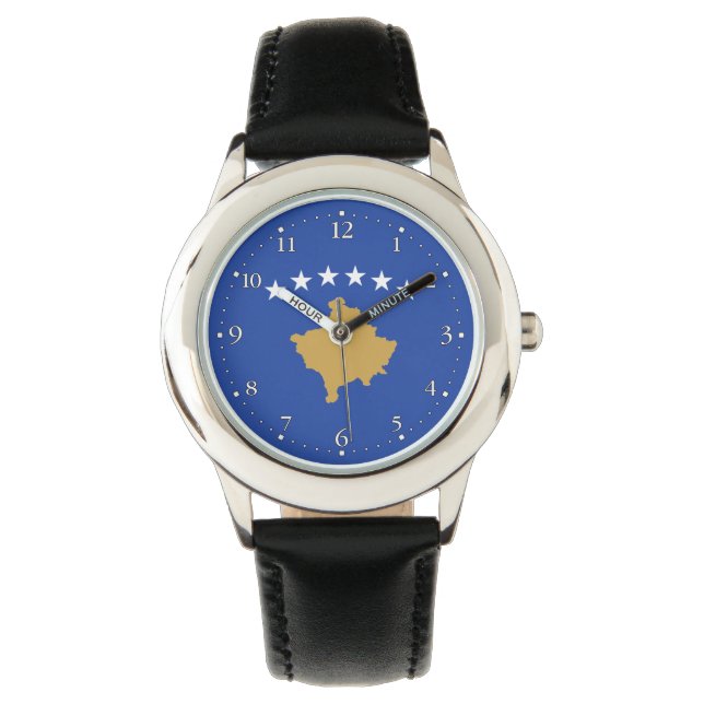 Reloj De Pulsera Bandera de Kosovo (Anverso)