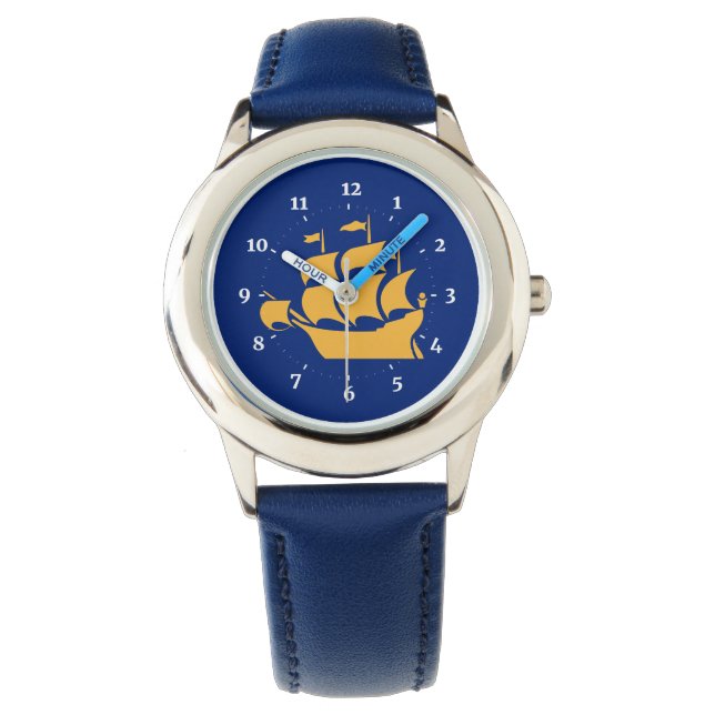 Reloj De Pulsera Bandera de la ciudad de Quebec (Anverso)