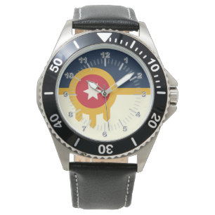 Reloj De Pulsera Bandera de la ciudad de Tulsa (Oklahoma) Watch