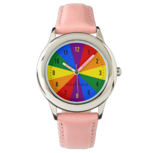 Reloj De Pulsera Bandera de la diversidad del orgullo LGBTQ en Esta