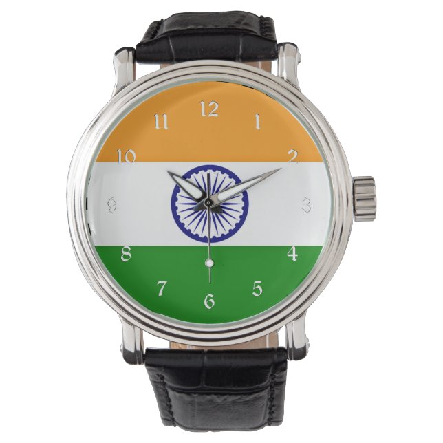Reloj De Pulsera Bandera de la India (Anverso)