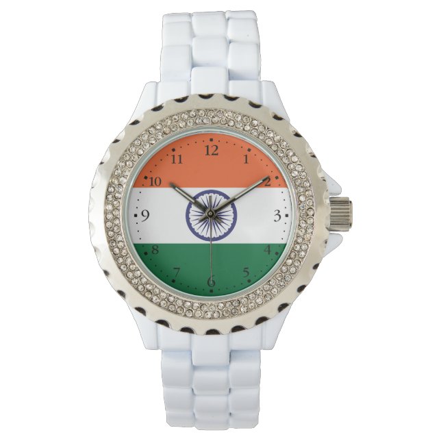 Reloj De Pulsera Bandera de la India (Anverso)