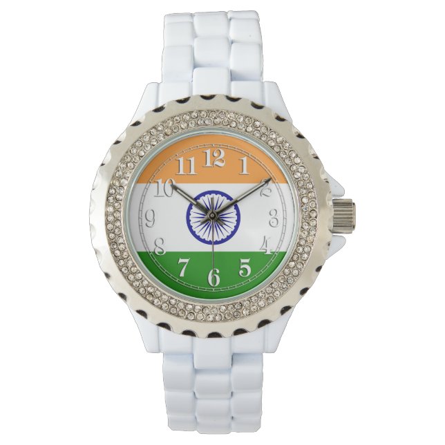 Reloj De Pulsera Bandera de la India (Anverso)
