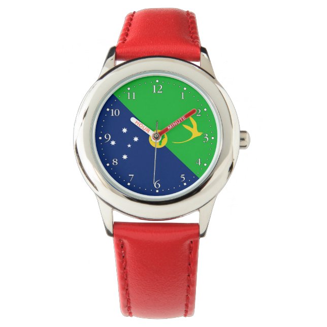 Reloj De Pulsera Bandera de la isla de los navidades (Anverso)