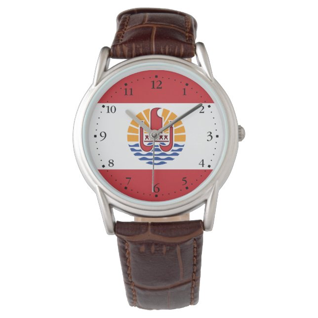Reloj De Pulsera Bandera de la Polinesia Francesa (Anverso)
