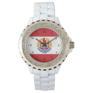 Reloj De Pulsera Bandera de la Polinesia Francesa