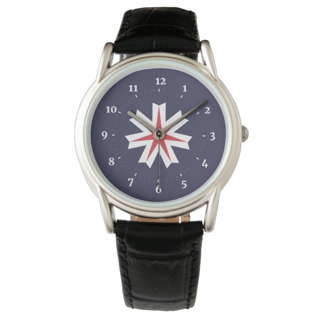 Reloj De Pulsera Bandera de la prefectura de Hokkaido, Japón (Anverso)