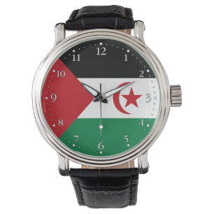 Reloj De Pulsera Bandera de la República Árabe Saharaui Democrática