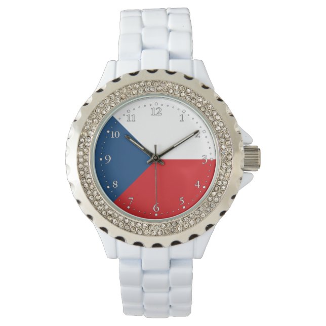 Reloj De Pulsera Bandera de la República Checa (Anverso)