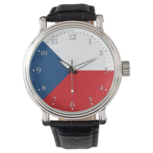Reloj De Pulsera Bandera de la República Checa (Anverso)