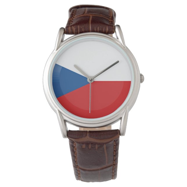 Reloj De Pulsera Bandera de la República Checa (Anverso)