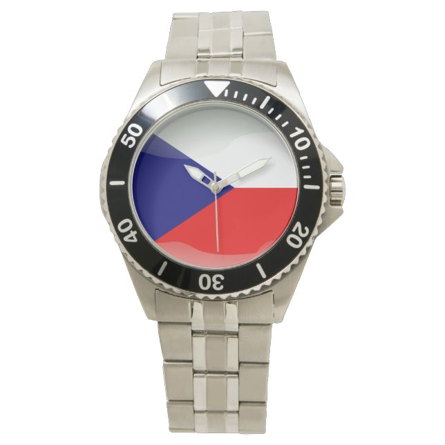 Reloj De Pulsera Bandera de la República Checa (Anverso)