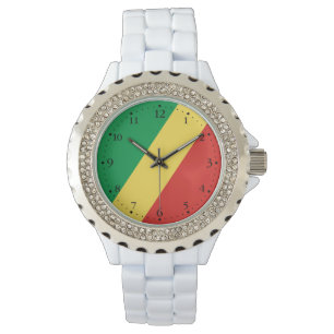 Reloj De Pulsera Bandera de la República del Congo