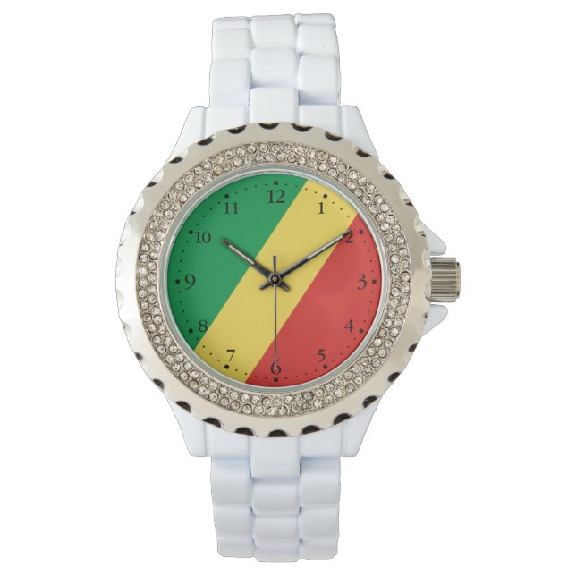 Reloj De Pulsera Bandera de la República del Congo (Anverso)