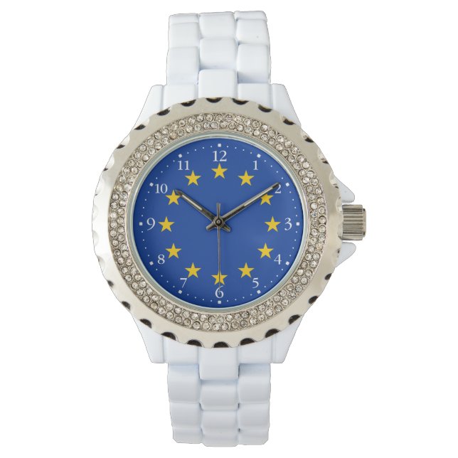 Reloj De Pulsera Bandera de la Unión Europea (Anverso)