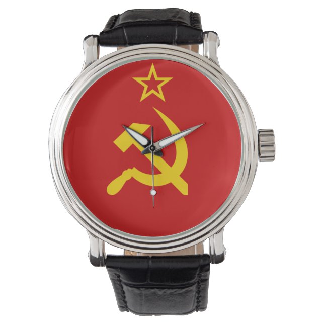 Reloj De Pulsera Bandera de la Unión Soviética (Anverso)