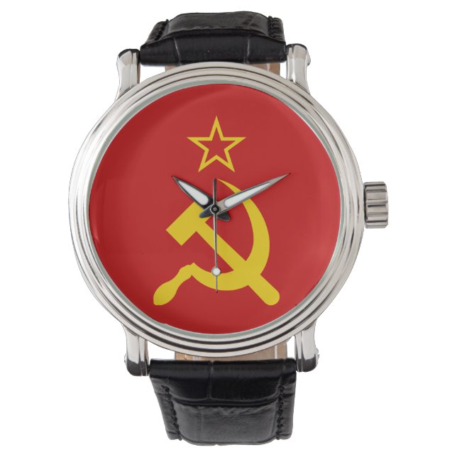 Reloj De Pulsera Bandera de la URSS - Bandera de la Unión Soviética (Anverso)