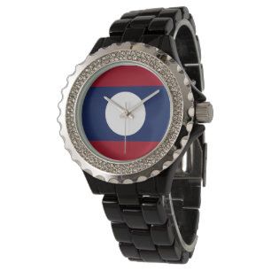 Reloj De Pulsera Bandera de Laos