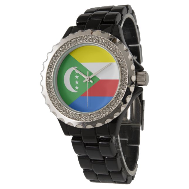 Reloj De Pulsera Bandera de las Comoras (Angular)