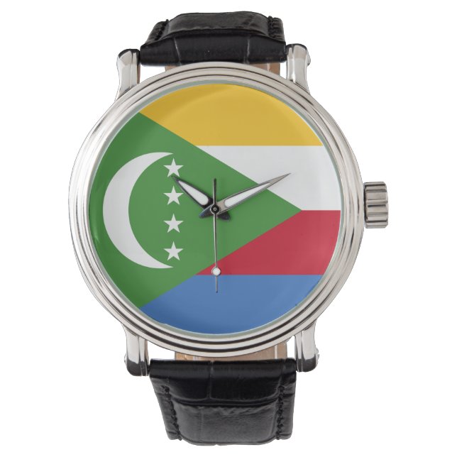 Reloj De Pulsera Bandera de las Comoras (Anverso)