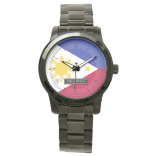 Reloj De Pulsera Bandera de las Filipinas
