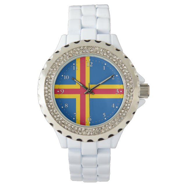 Reloj De Pulsera Bandera de las Islas Åland (Anverso)