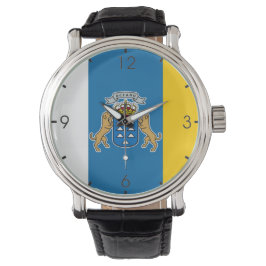 Reloj De Pulsera Bandera de las Islas Canarias (Canarias) (Canarias