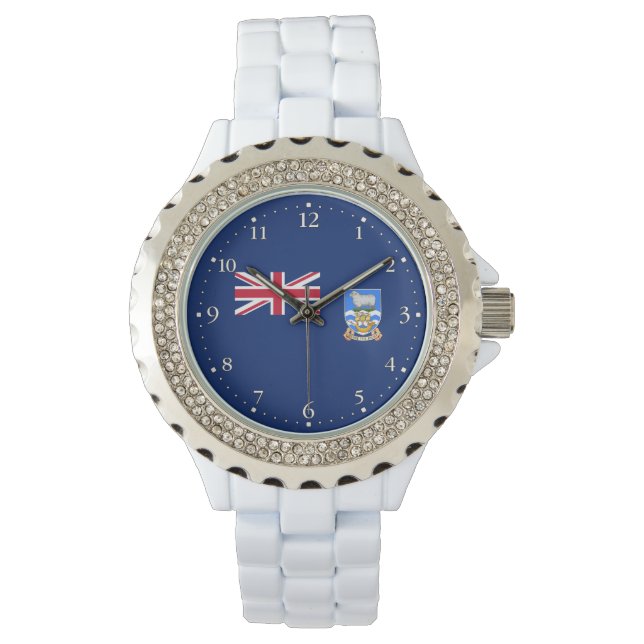 Reloj De Pulsera Bandera de las Islas Malvinas (Anverso)