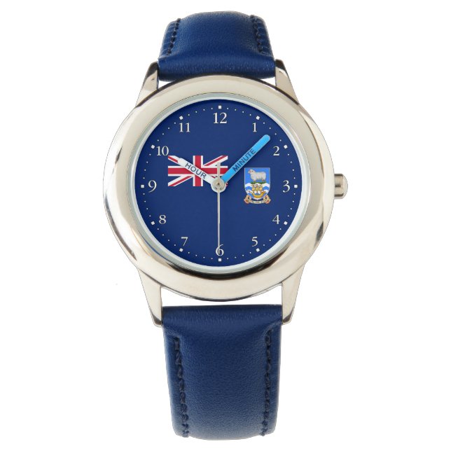 Reloj De Pulsera Bandera de las Islas Malvinas (Anverso)
