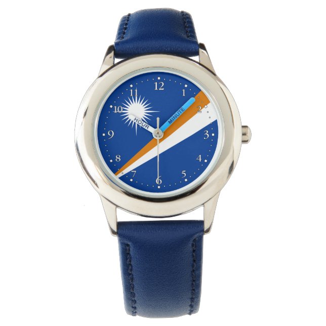 Reloj De Pulsera Bandera de las Islas Marshall (Anverso)