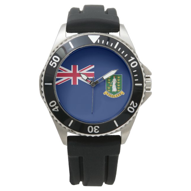 Reloj De Pulsera Bandera de las Islas Vírgenes Británicas (Anverso)