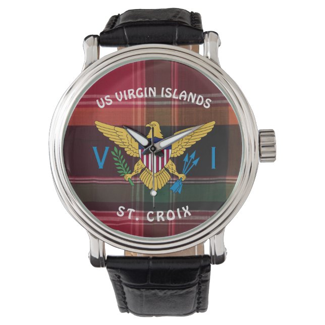 Reloj De Pulsera Bandera de las Islas Vírgenes de Estados Unidos Sa (Anverso)