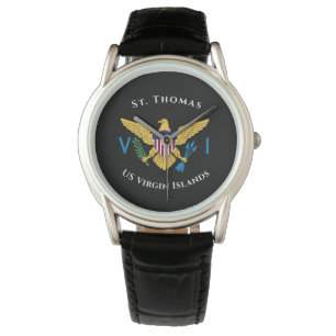 Reloj De Pulsera Bandera de las Islas Vírgenes de los Estados Unid