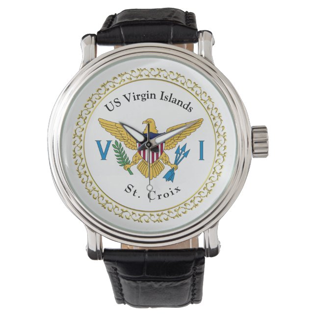 Reloj De Pulsera Bandera de las Islas Vírgenes de los Estados Unido (Anverso)