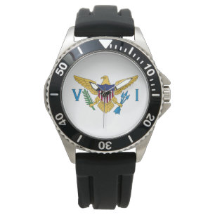 Reloj De Pulsera Bandera de las Islas Vírgenes de los Estados Unido