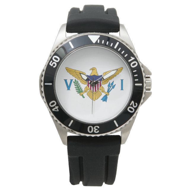 Reloj De Pulsera Bandera de las Islas Vírgenes de los Estados Unido (Anverso)