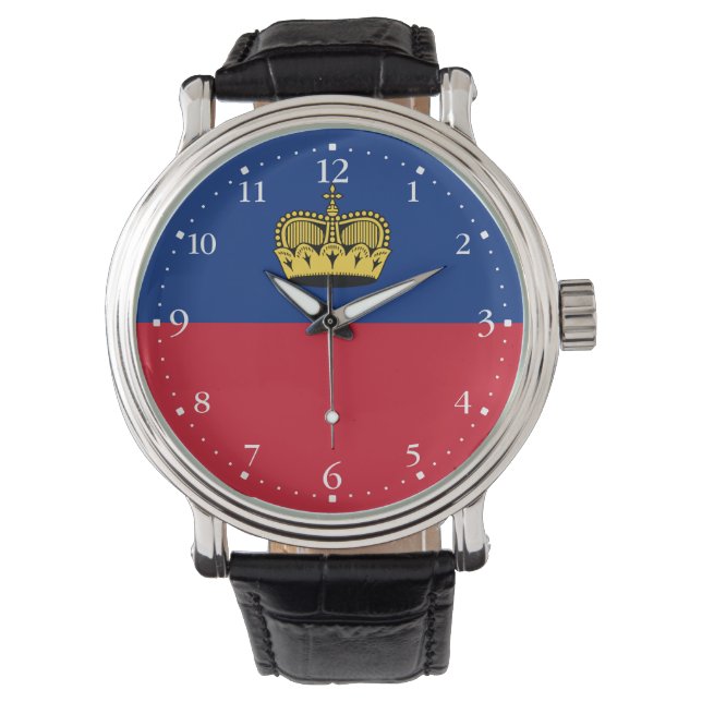 Reloj De Pulsera Bandera de Liechtenstein (Anverso)
