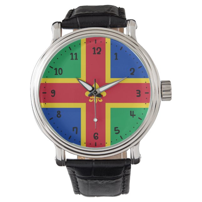 Reloj De Pulsera Bandera de Lincoln Watch (Anverso)