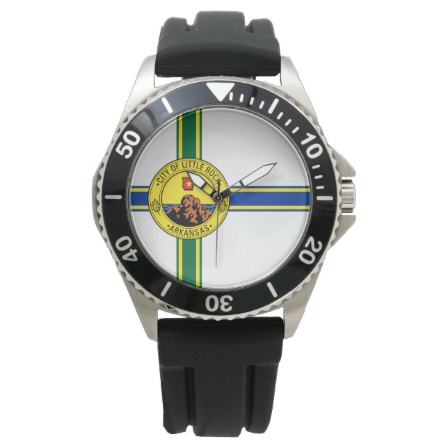 Reloj De Pulsera Bandera de Little Rock (Arkansas) (Anverso)