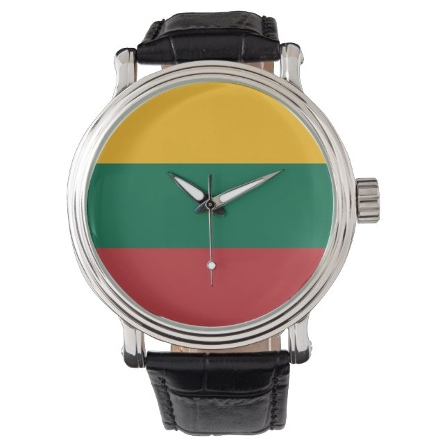 Reloj De Pulsera Bandera de Lituania (Anverso)